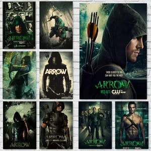 Green Arrow Posters Movie Prints Home Wall Vintage Decoration Home Art Brand