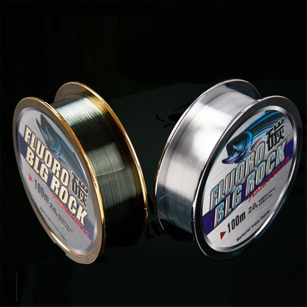 Mavllos Fluorocarbon Coating Nylon Line Fishing 100m Super Strong Leader  Carbon Fiber Carp Monofilament Fly Fishing Line