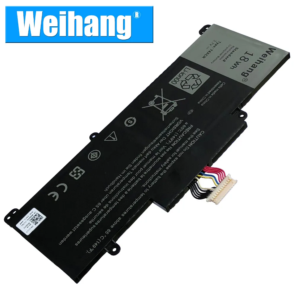 Weihang 3,7 V 18Wh 74XCR 074XCR планшет батарея для Dell Venue 8 Pro(5830) T01D аккумулятор