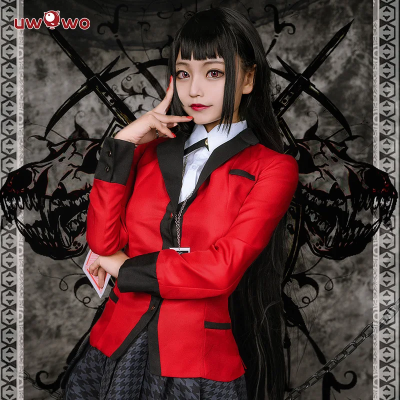 UWOWO Yumeko Jabami Косплей Kakegurui красный Школьный костюм аниме джабами юмеко для