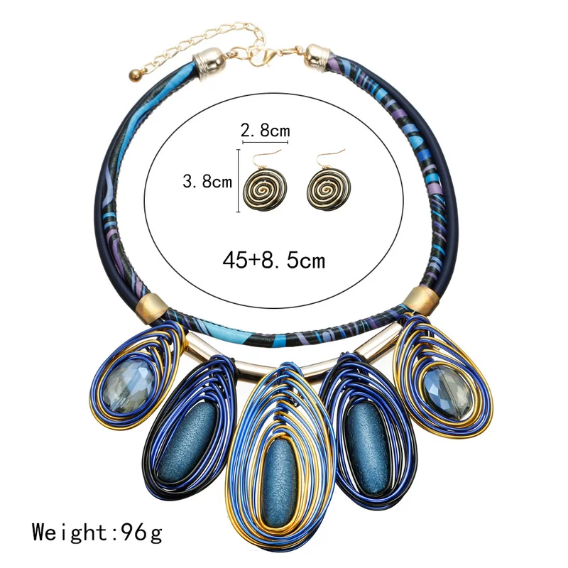Комплект украшений красочные нагрудник ожерелье Серьги Африканский бисер комплект ювелирных изделий ювелирные изделия Модные украшения