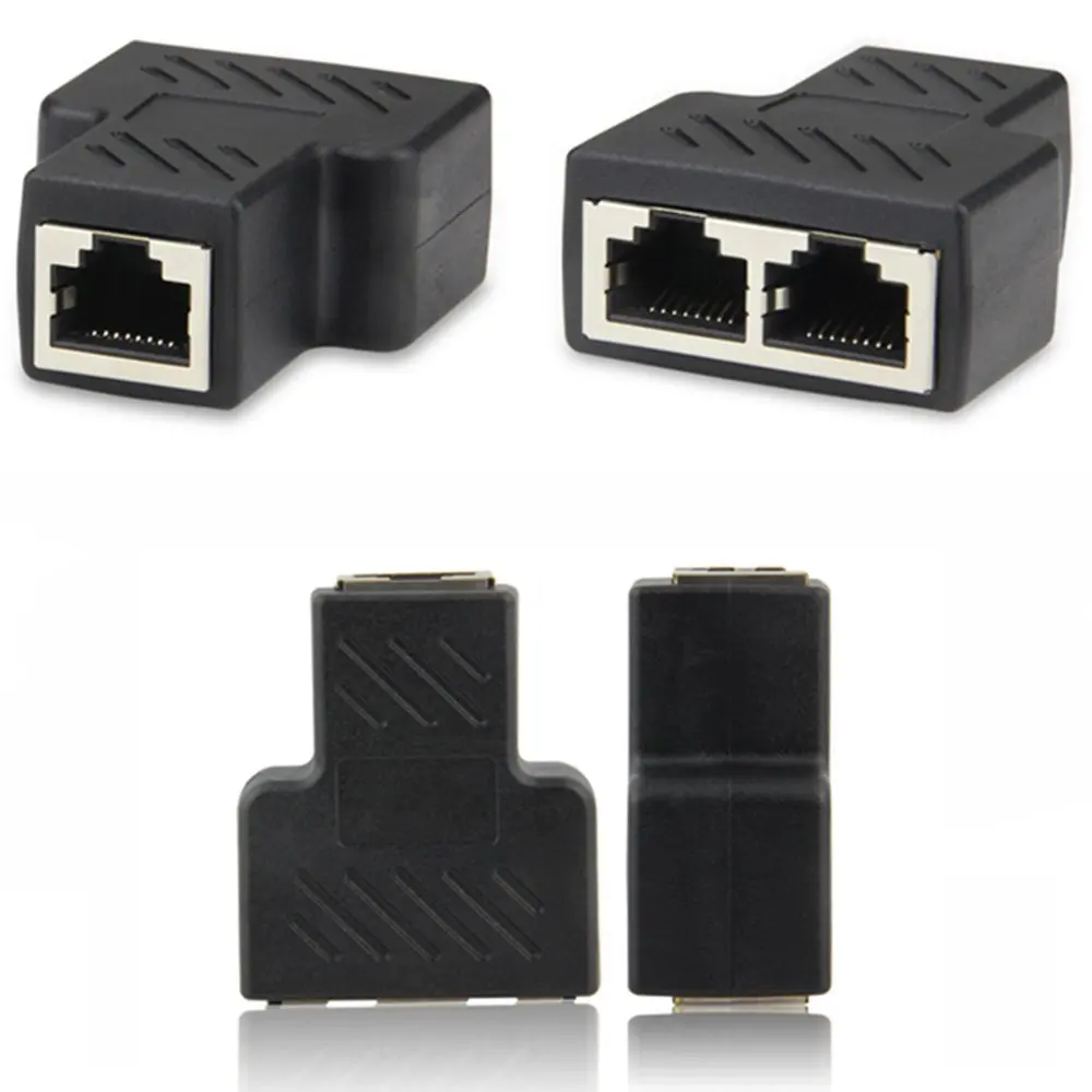 Сплиттер адаптер RJ45 2 шт. 1 разъема USB на порт 8P8C удлинитель разъем интерфейса LAN