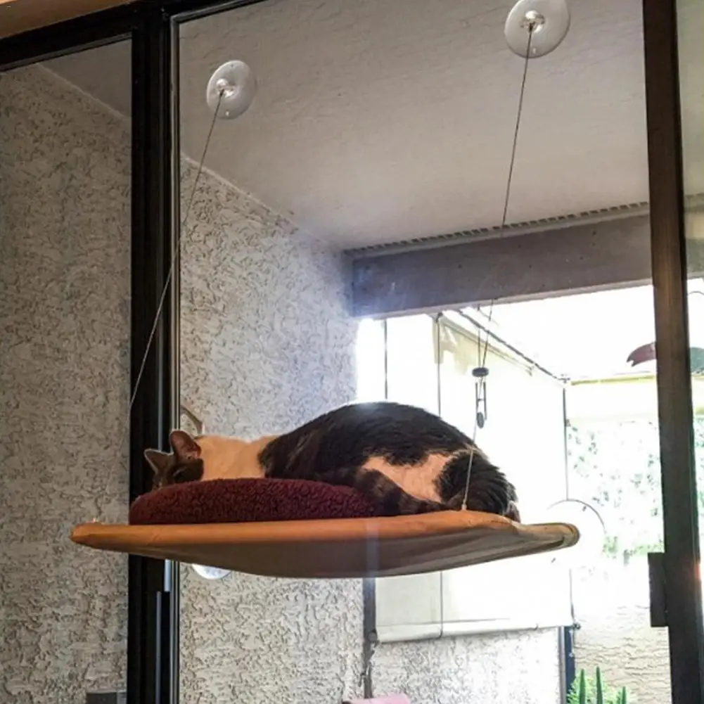 

Oxford Cute Pet Hanging Beds Bearing 20kg Cat Sunny Seat Window Mount Pet Cat Hammock Comfortable Cat Pet Bed Shelf Seat Beds #