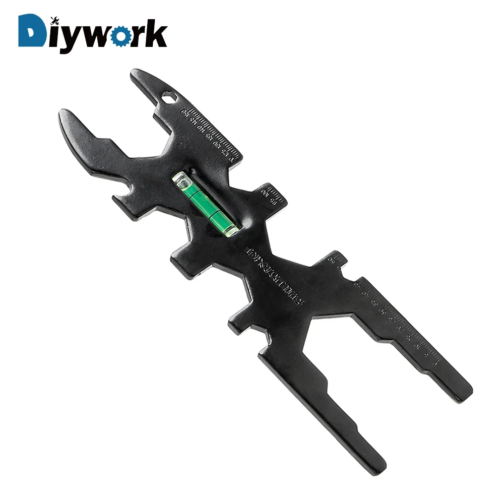 

DIYWORK 15 in 1 Bathroom Shower Faucet Wrench Faucet Installed Ride Repair Tool Hose Nut Valve Core Capping Bubblers Wrench