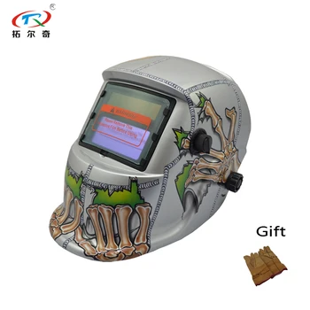 

Solar Energy Electrical Welding Helmet Automatic Variable Skull Mask MIG MMA Auto DaWelding Mask TRQ-HD78-2233DE