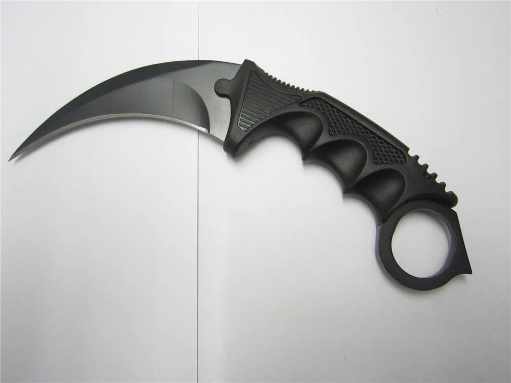 karambit neck knife offensive combat fight camp hike outdoor self defense new eBay