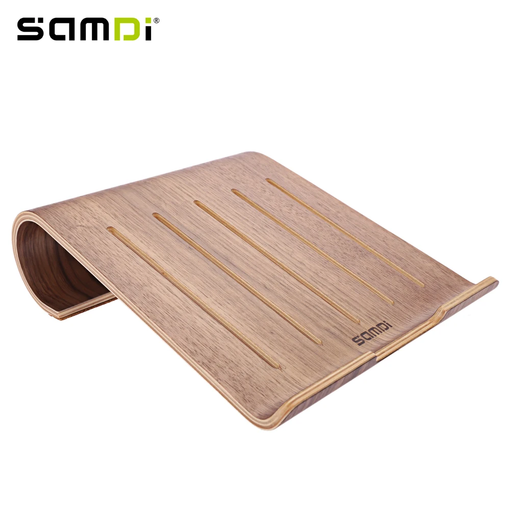 

SAMDI Vogue Laptop Computer Notebook Wood Cooling Pad Stand Holder Bracket Dock Universal Radiator For IPad MacBook