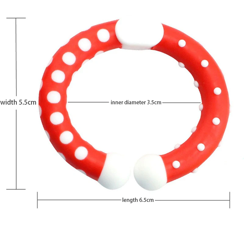 6 шт. детский Прорезыватель для зубов в форме кольца игрушка Радуга Красочные Жевательная зубная щетка кроватка кровать коляска Висячие 0-12 месяцев развивающие игрушки