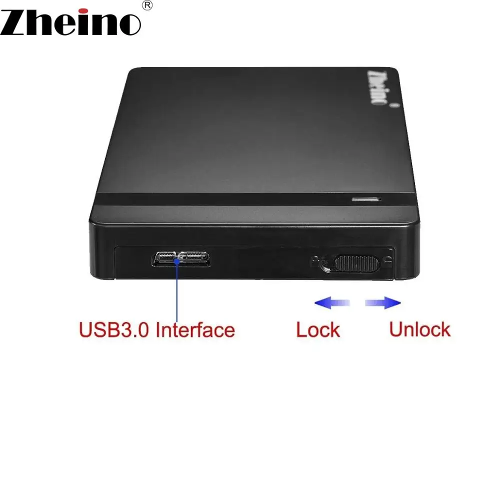 Zheino USB внешний SSD 120GB 240GB 360GB 480GB 128GB 256 GB 512GB 2,5 GB Портативный SSD SATA3 Твердотельный жесткий диск с ''корпусом