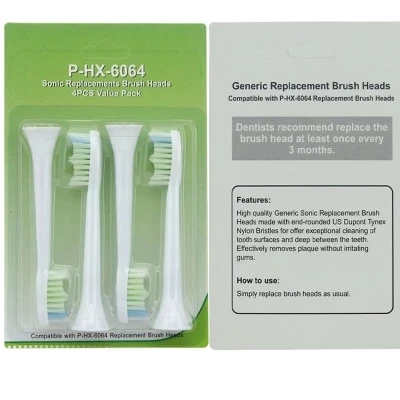 4 шт./лот зубная щетка для зубных щеток Philips Sonicare HX6511 HX9362 HX6013 HX6063 HX3110 HX3212 HX6231 HX6631 HX8911 HX6711 HX6730