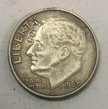 

1964 United States 1 Dime "Roosevelt Silver Dime"