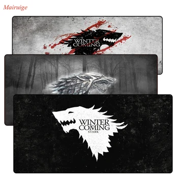 

Mairuige Boy Gift Pad Game Of Thrones High Speed Lock edge Mousepad Size for 30x60cm 40x90cm Large Mousemats For CSGO DOTA LOL