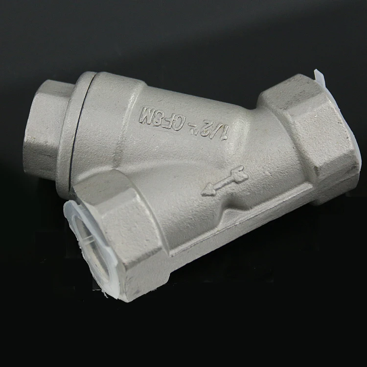 3/" BSP внутренняя резьба 304 Нержавеющая сталь Встроенный Y Тип фильтр клапан для воды, нефти и газа