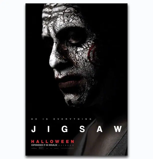 f476 hot new jigsaw halloween 2017 horror movie film silk light canvas painting art poster wall