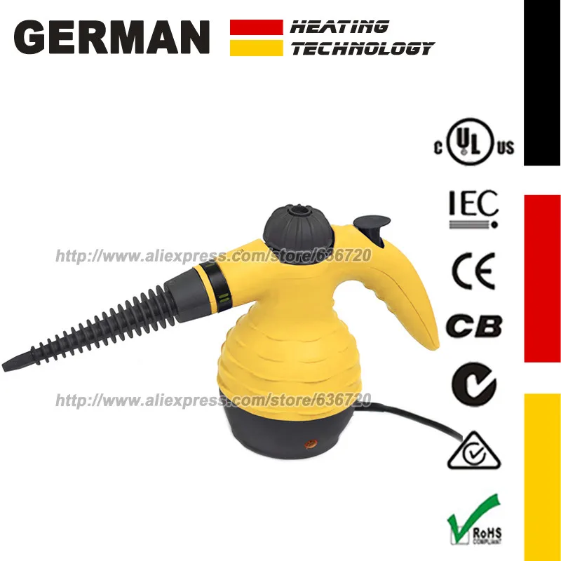 

Multi-Purpose Easy Steam Corded Handheld Steam Cleaner for Stain Removal, Curtains, Crevasses, Bed Bug Control, Car Seats