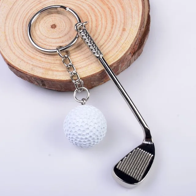1 piece golf keychain cute key ring for women golf club key chain