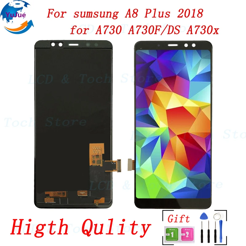 

Screen For SAMSUNG GALAXY A8 Plus A7 2018 A730 A730F LCD Display Touch Screen Digitizer Replacement part For samsung A730 LCD