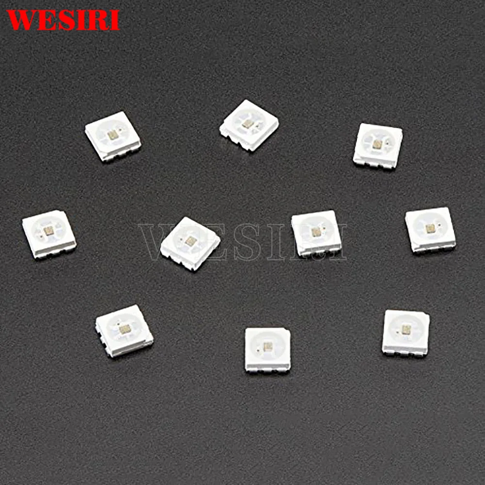 10-1000 шт. APA102 светодиодный s чипы APA-102C SK9822 IC SMD 5050 RGB для светодиодных лент панель света DC5V