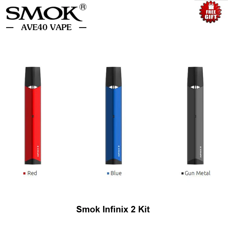 Предпродажная новая система SMOK Pod Smok Infinix 2 Kit 450 мАч встроенный аккумулятор мл Pods