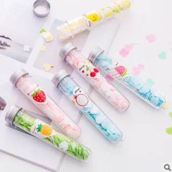 

120pcs/lot Multi One-time Portable Outdoor Hand-washing Soap Paper Multi Aluminium cap Test-tube Soap Flake Bath Supplies HA456