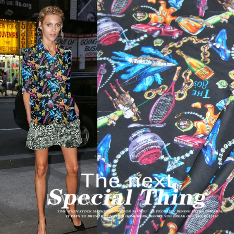 9 момме ширина 110 см печатные шелковые ткани хаботай