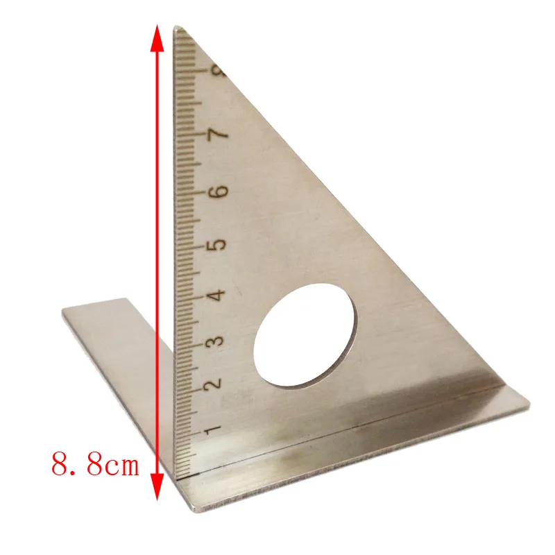 

Multi-Purpose Stainless Steel Woodworking Scribe 45-Degree Angle Ruler Woodworking Ruler