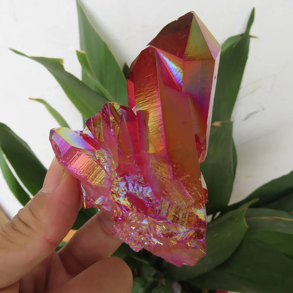 Редкие красивые! 159 г натуральный камень аура кварцевый кристалл Кластерные