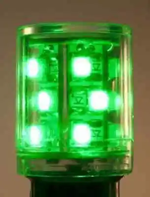 

DHL/EMS 5 LOTS BULB BA15D 10 LED T5-1/2 GREEN TOWER LIGHT 24V AC/DC -C4 -D9
