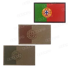 Португалия Вышивка Аппликации значки эмблема военная армия 8 см аксессуар обруч и петля тактический боевой Национальный флаг
