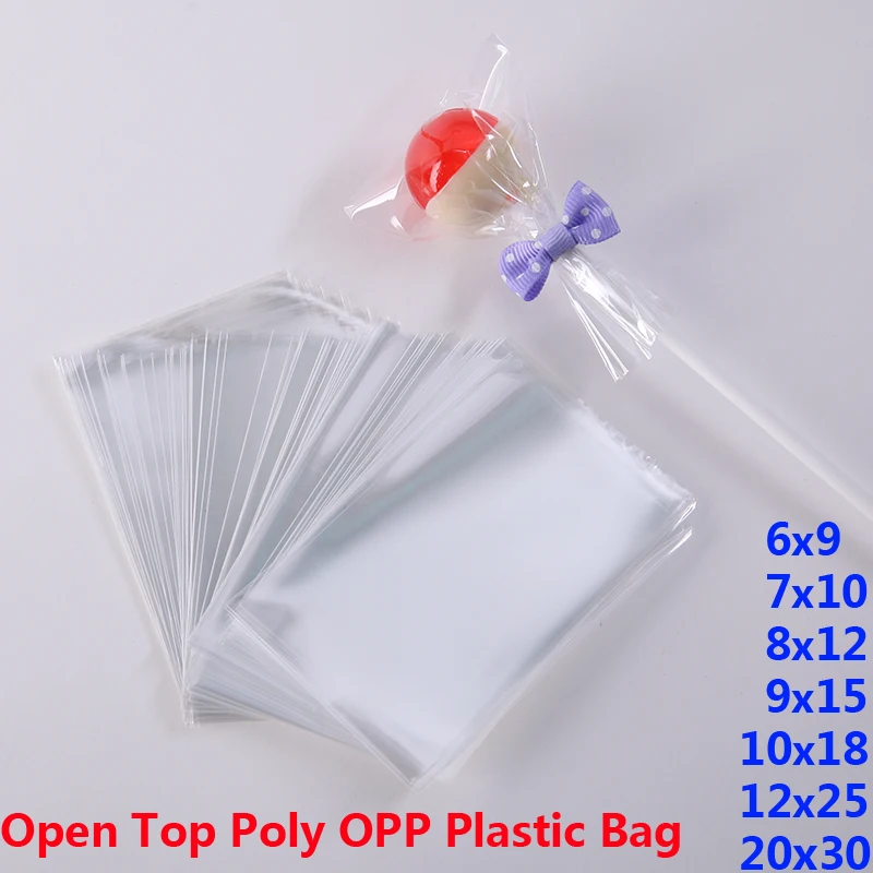 New==>> Clear OPP Poly Plastic Baggie Wedding Birthday Party Bag for