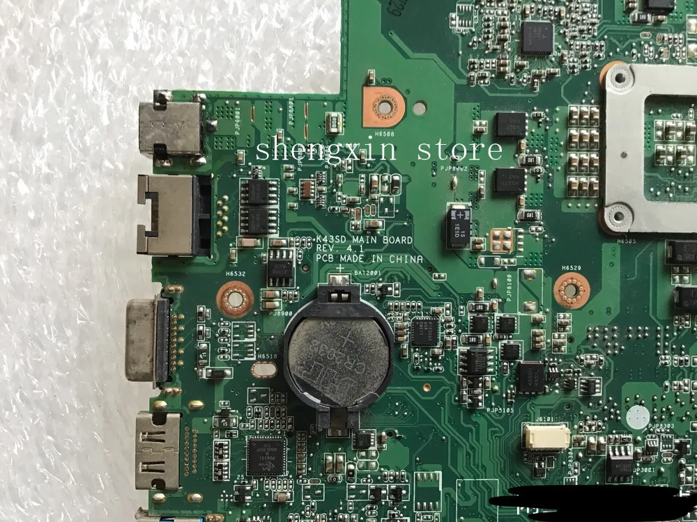 K43SD материнская плата для ноутбука ASUS K43E A43E mianboard REV: 4 1 тест 100%|Материнские платы| |