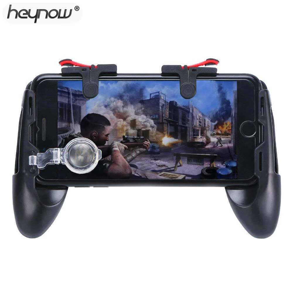 Heynow Game Controller Handle Holder Gamepad For Iphone L1 R1 Shooter Trigger Fire Button Aim Key Shooting For Pubg Knives Out Gamepads Aliexpress
