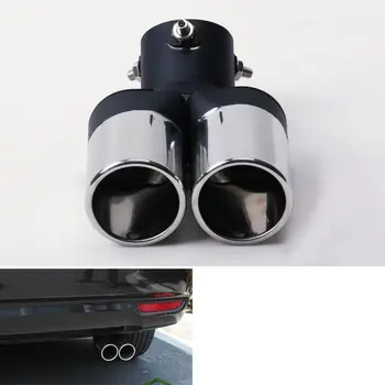

BBQ@FUKA 1pc Stainless Steel Twin Exhaust Muffler Tail Tip End Tip Pipe For Ford Focus 2012 2013 2014 Car-styling Accessories