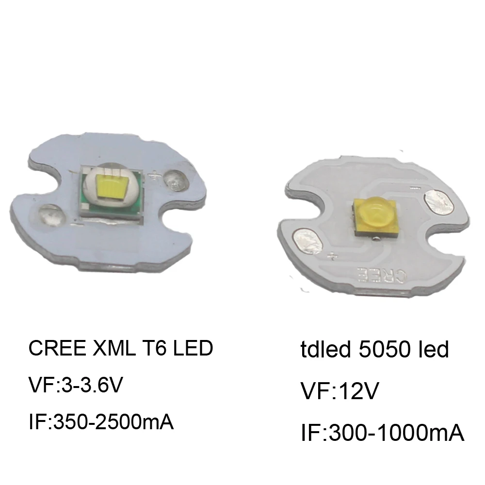 1 шт. CREE XML XM-L T6 светодиодный U2 10 Вт Холодный белый Теплый белый синий УФ высокой мощности светодиодный Диод с 14 мм 16 мм 20 мм 25 мм PCB для DIY