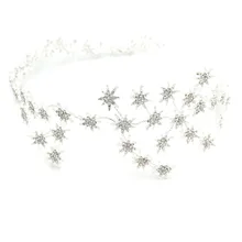 Свадебные шляпы Звездные повязки для волос невесты диадемы свадебные Корона из страз свадебные аксессуары для волос головной убор для волос шиньон