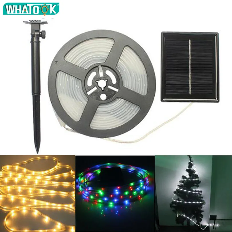 2835 Solar LED Strip Light Outdoor Lawn Lamp Bar Tube Strip IP67