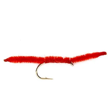

6pcs Aventik Eggs Sunjuan Worm Red Flies Dry Trout Fly Flies Various Size Fish Flies