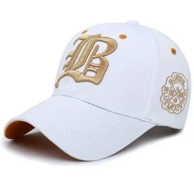 Новинка хлопок Бейсболка Тигр шляпа c вышивкой, для отца Регулируемый водителя грузовика бейсболка кепки - Цвет: White