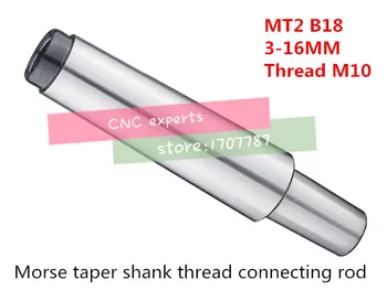 

Reducing Drill Sleeve MT2 to B18 Morse Taper Shank Drill Chuck Arbor Drilling Lathe Machine Capacity 3-16mm End Thread 10mm