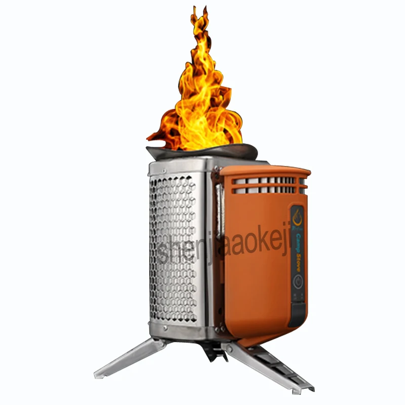 Нержавеющая сталь CampStove evice для дровяной печи Открытый походный рюкзак для пикника Кухня барбекю 1 шт