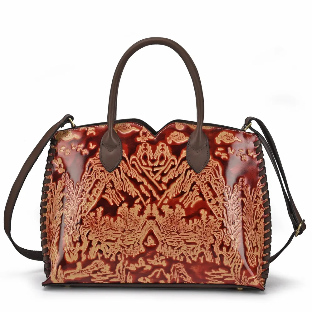 

Genuine Leather Handbags Vintage Women Bag High Quality Crossbody Bags For Women Large Tote Designer Shoulder Bag Ladies Bolsas