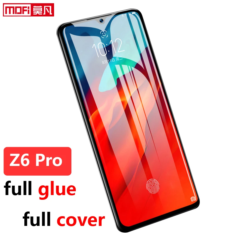 

Lenovo Z6Pro Tempered Glass Screen Protector film 9H 2.5D Full Glue Full Cover Mofi Original Premium lenovo z6pro Tempered Glass