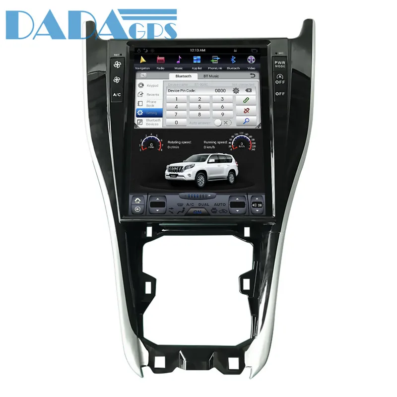 Top 12.1 Android Tesla style Car DVD Player GPS Navigation For TOYOTA Harrier 2013 2014 2015 2016 2017 2018 head unit multimedia IPS 9