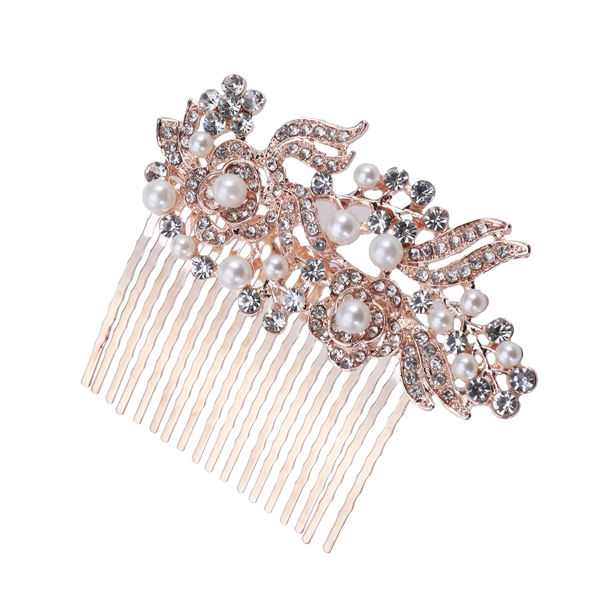 Women Bridal Wedding Hair Comb Rhinestones Hair Sided Combs Bridal