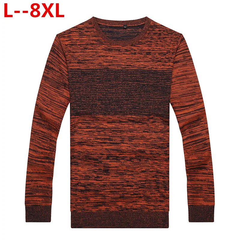 8XL 6XL 5XL 4XL Sweater Men 2018 New Arrival Casual