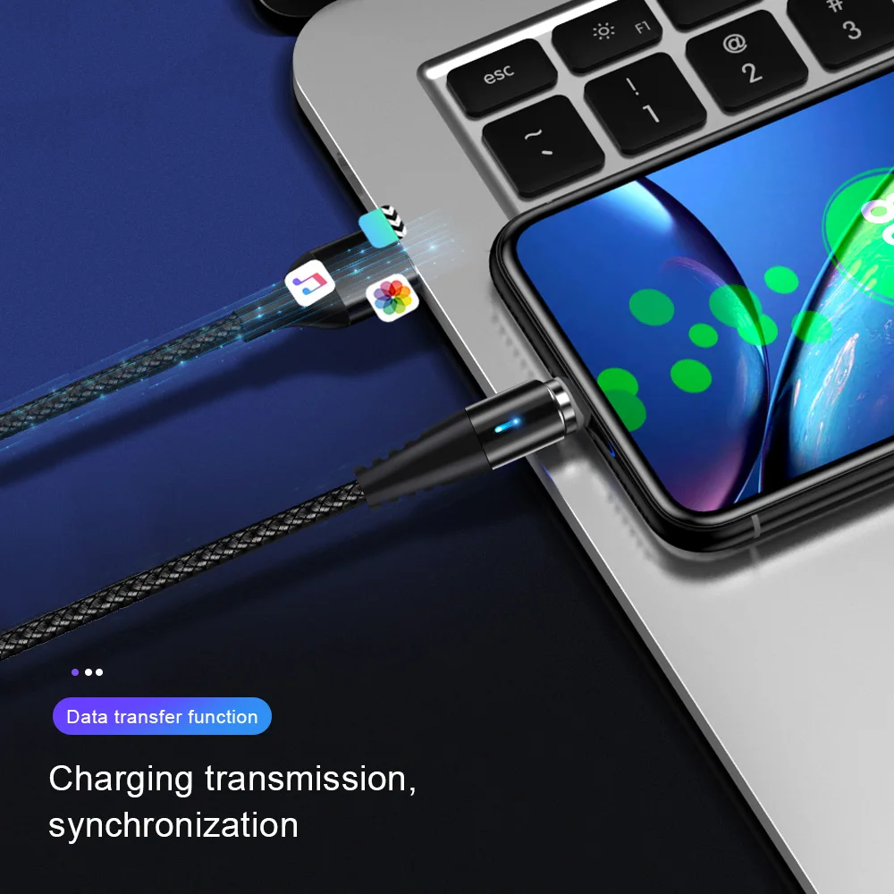 Олаф Круглый Магнитный кабель для iphone Xs max 7 8 plus Быстрая зарядка type C Micro Usb шнур для samsung S9 S10 кабели для мобильных телефонов