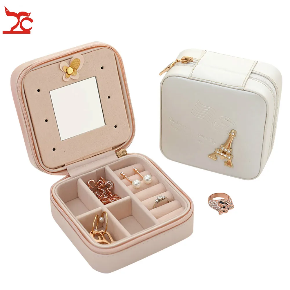 

Jewelry Packaging Box Casket Box For Exquisite Makeup Case Cosmetics Beauty Organizer Container Boxes Graduation Birthday Gift