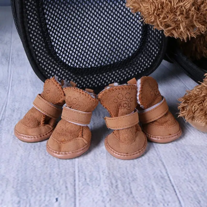 4 шт. зимние теплые ботинки для собак размеры XS/M/L/XL|pet shoes|shoes dogpet dog shoes |