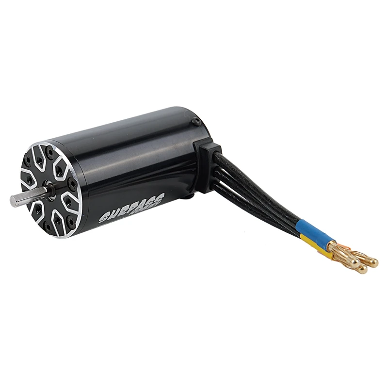 

SURPASS HOBBY 4076 2000KV 4 poles Sensorless Brushless Motor 120A ESC + LED Programming Card Combo Set for 1/8 RC Toys Car Tru