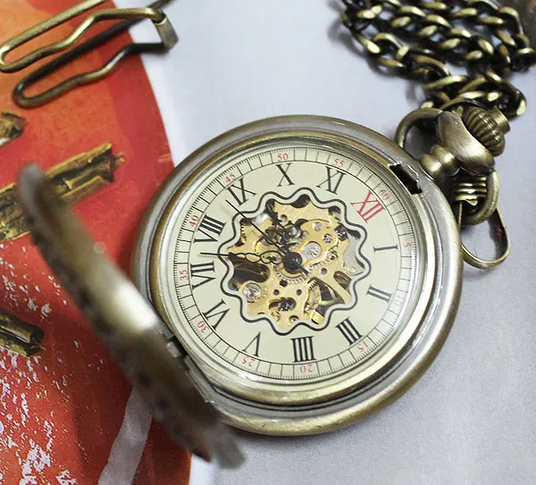 

Rare Bronze Follow Women Necklace Mechanical Pocket watch US